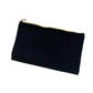 Canvas Cosmetic/Pencil Case with gold zip