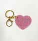 *OLD SUPPLIER* ACRYLIC GLITTER HEART KEYRING