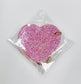 *OLD SUPPLIER* ACRYLIC GLITTER HEART KEYRING