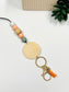 Beaded Lanyard with blank wooden disc