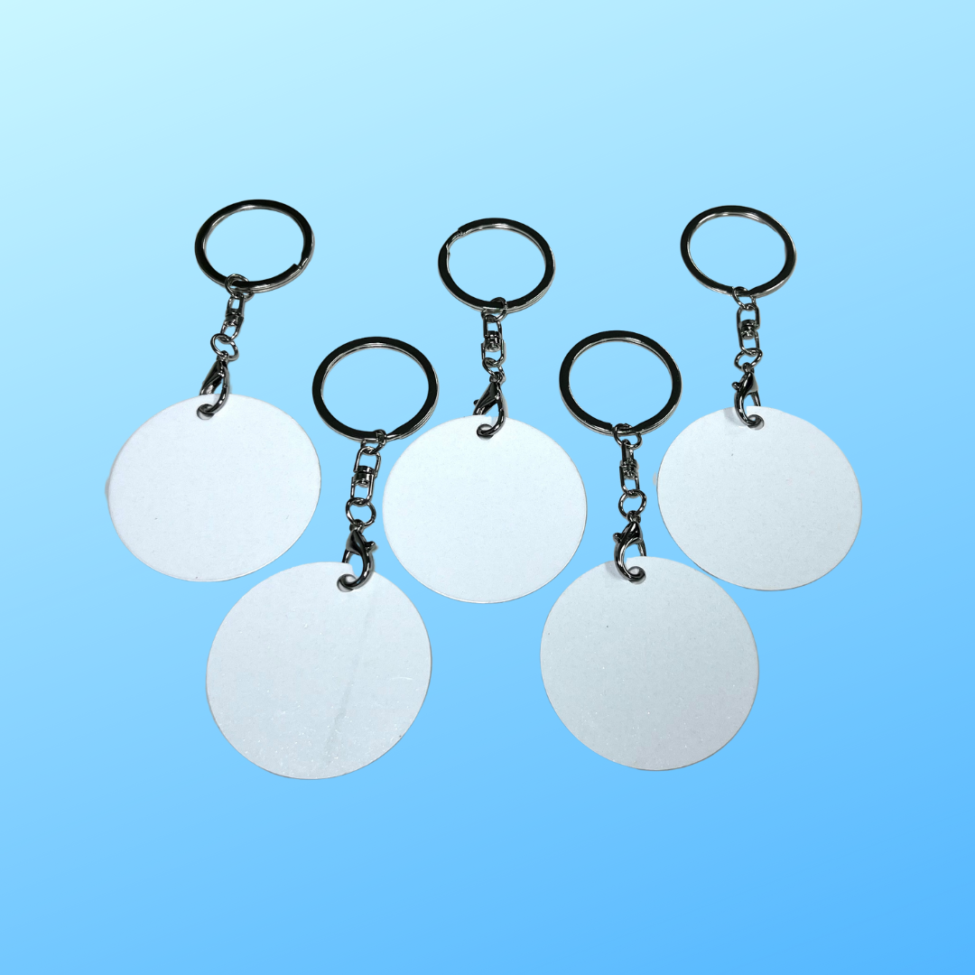 Sublimation Key Ring ALUMINIUM - CIRCLE 5CM